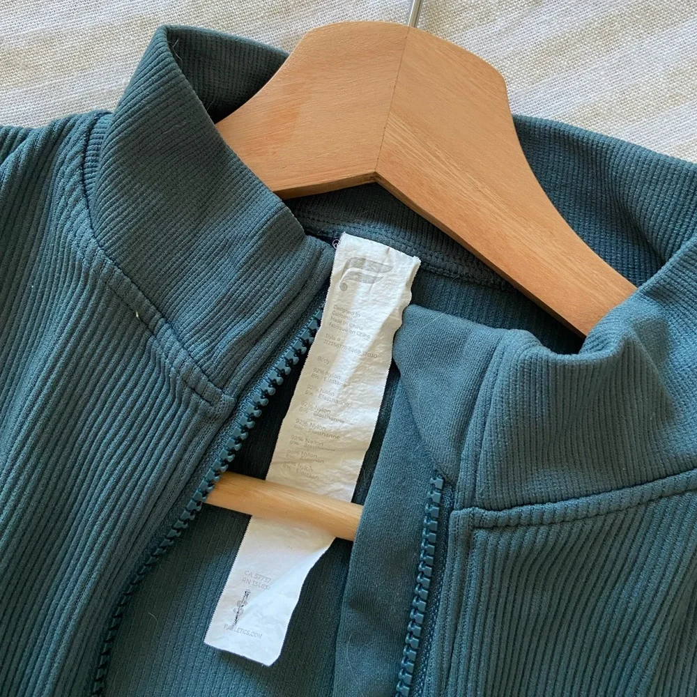 Fabletics Full-Zip Ribbed Jacket - Size Small - Picture 2 of 8